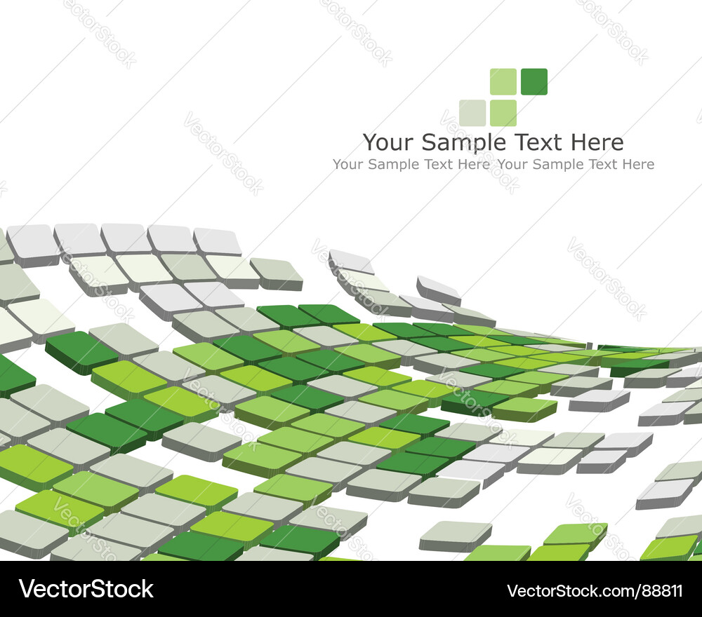3D Checkerboard Pattern Background vector image