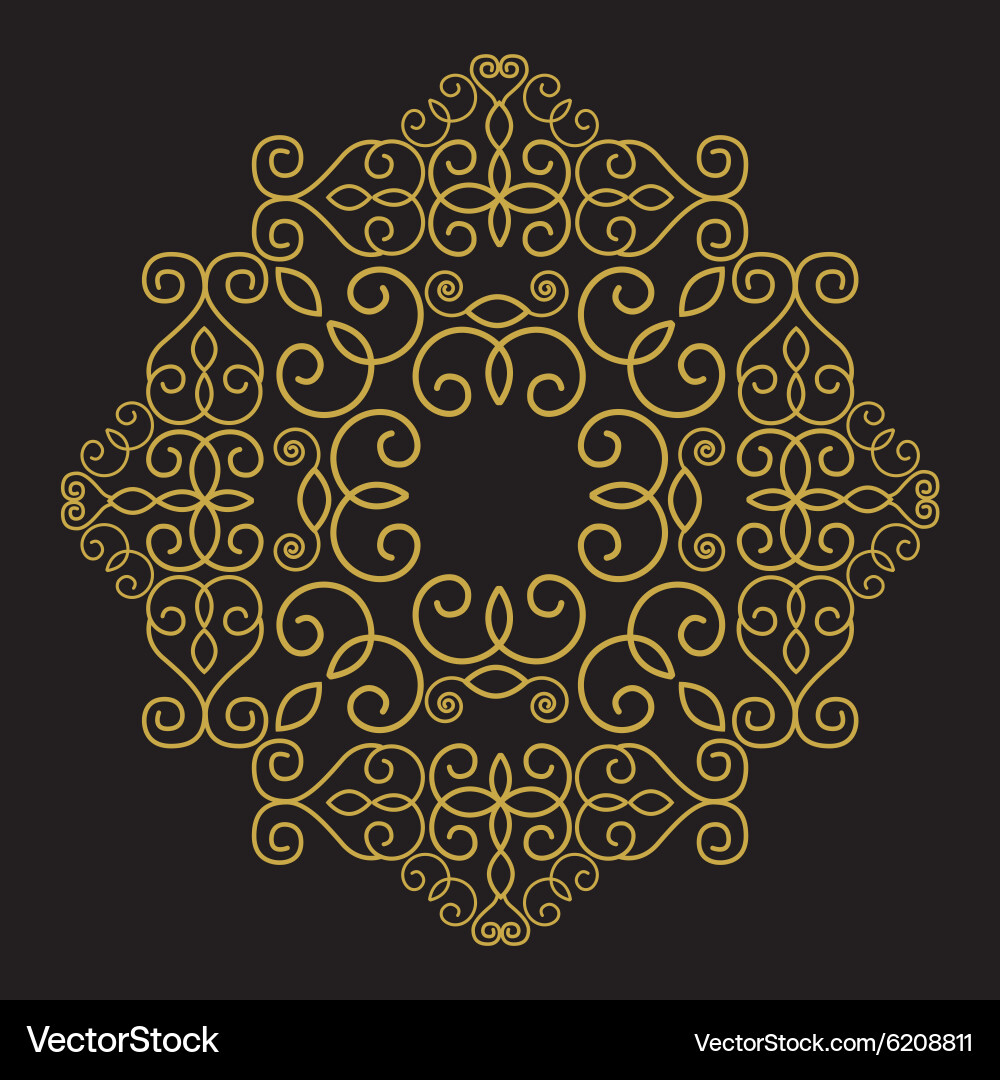 Geometric frame with copy space for text in trendy vector image