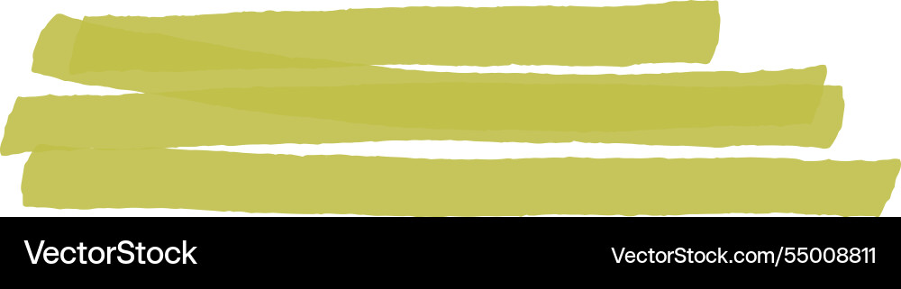Parallel lime green marker strokes creating vector image
