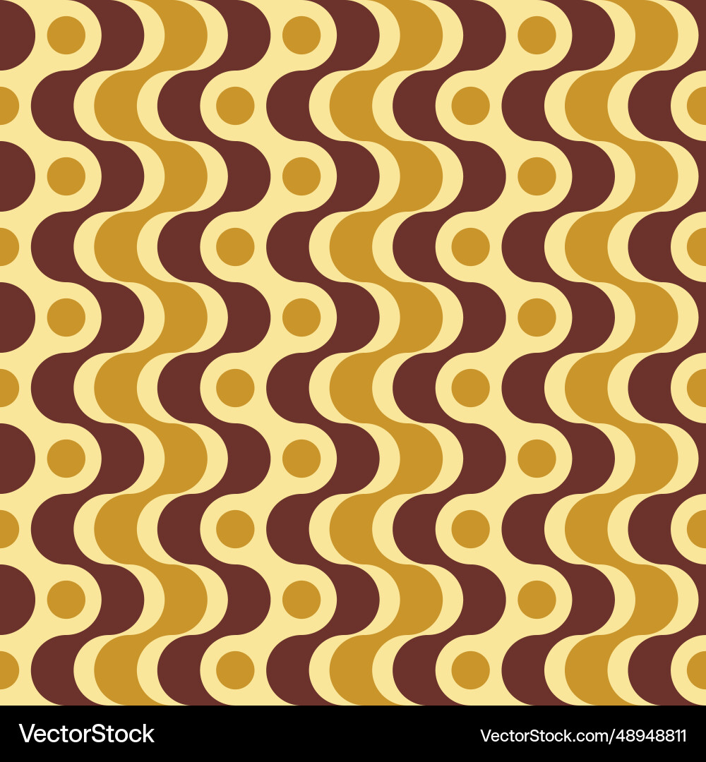 Retro geometric seamless pattern image vector image