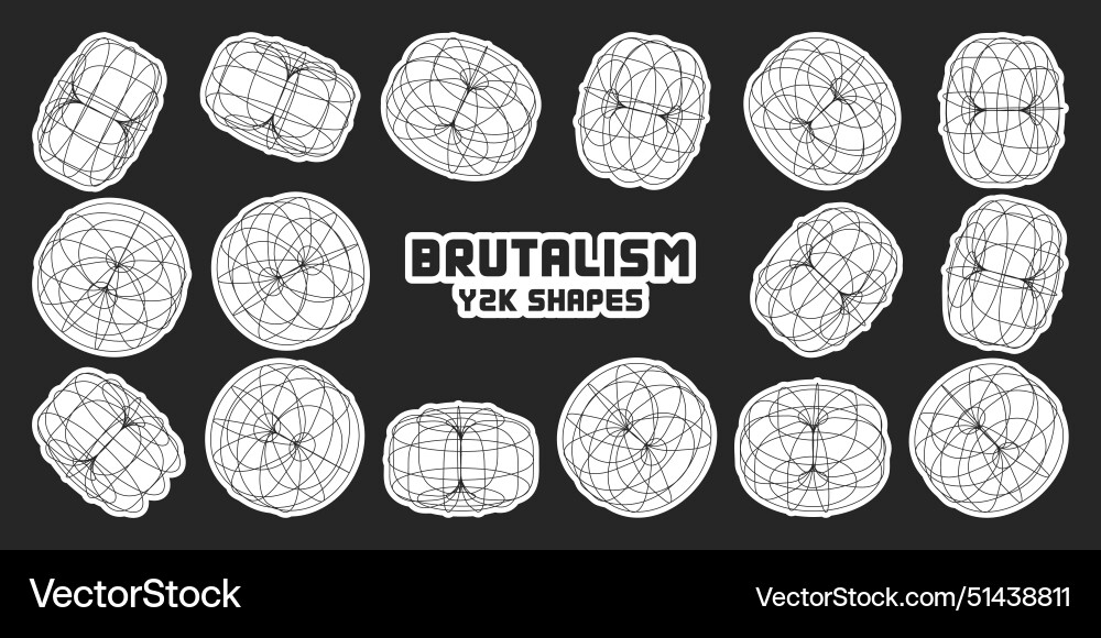 Wireframe lined shapes perspective mesh 3d grid Wireframe lined shapes perspective mesh 3d grid vector image