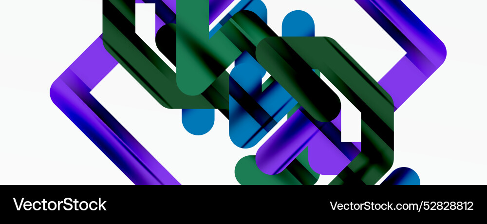 Abstract background - colorful lines composition Vector Image
