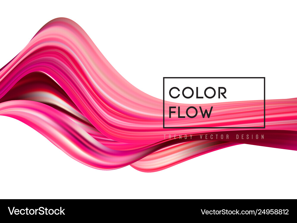 Abstract colorful background color flow Vector Image
