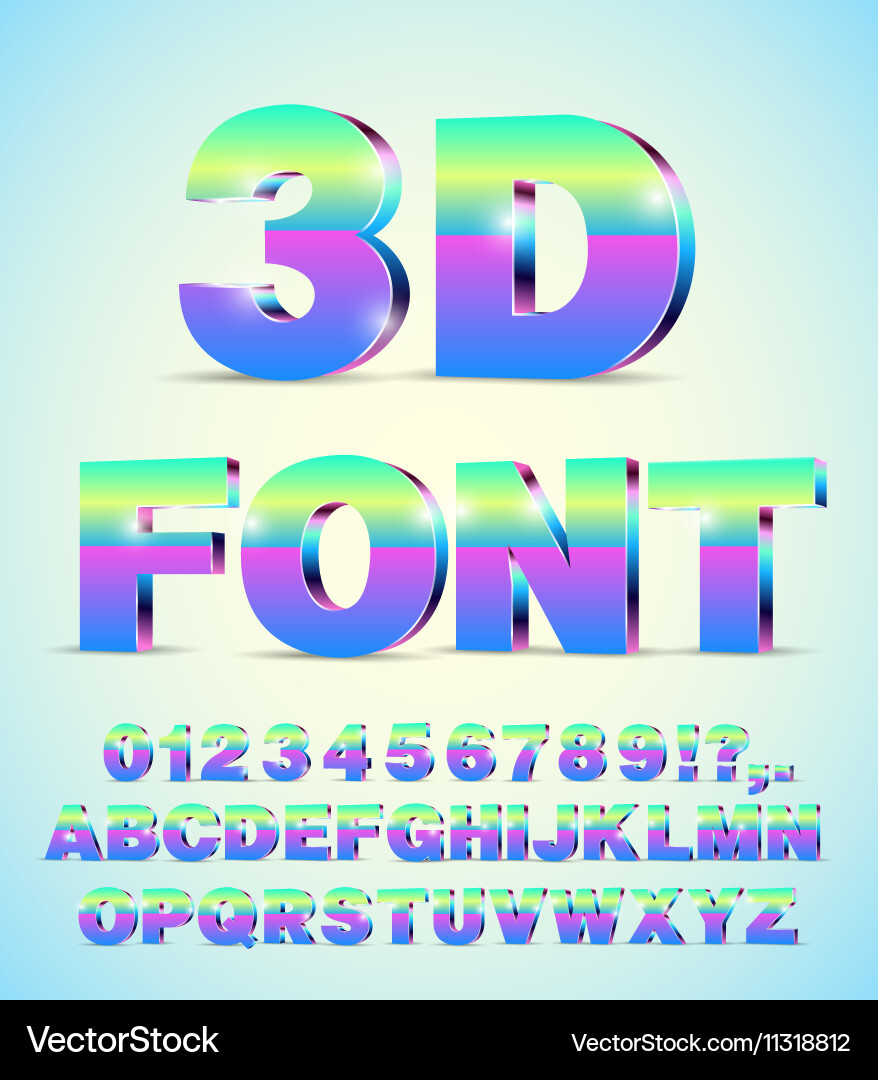Alphabet font Vector Image