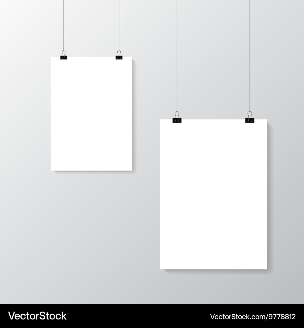 Grey wall with mock up Vector Image