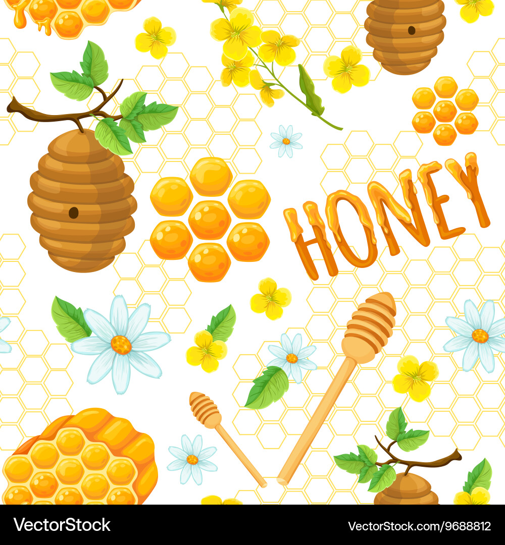 Honeycomb Pattern Background vector image