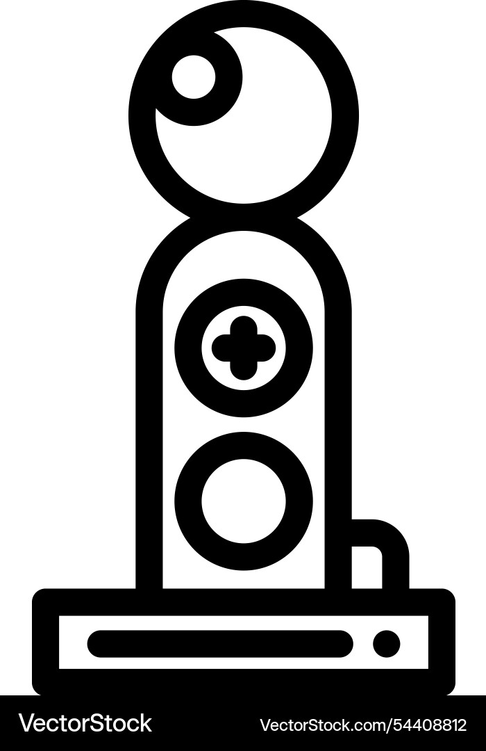 Joystick icon thin linear style design isolated Joystick icon thin linear style design isolated Vector Image