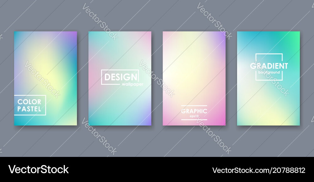 Pastel Gradient Color Background vector image