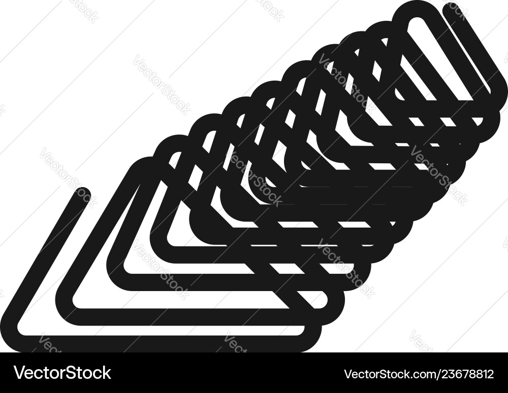 Triangular spiral icon simple style Triangular spiral icon simple style vector image