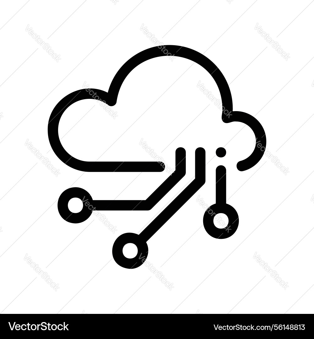 A minimal symbol representing subject advanced Vector Image
