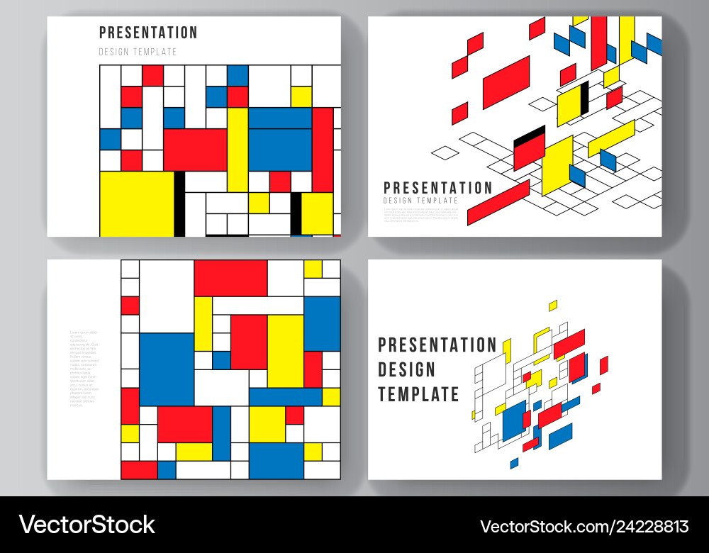 Abstract Layout - Modern Slides Vector Image