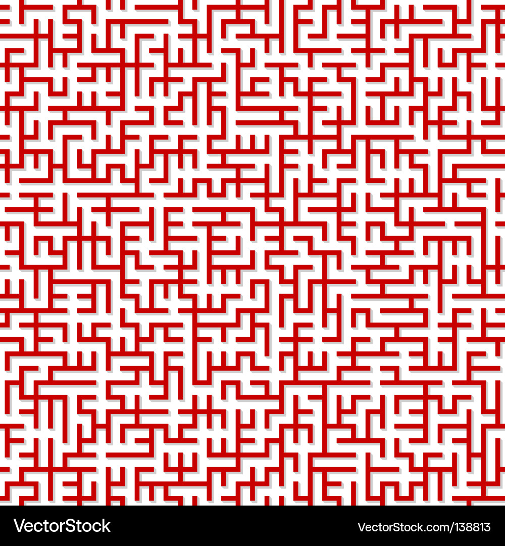 Complex Maze Pattern vector image