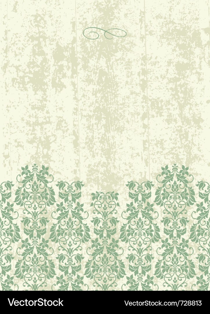 Elegant Vintage Floral Background vector image