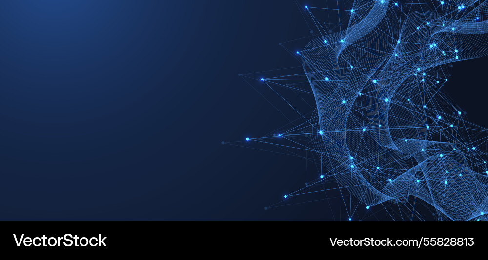 Global network connection concept big data Global network connection concept big data vector image