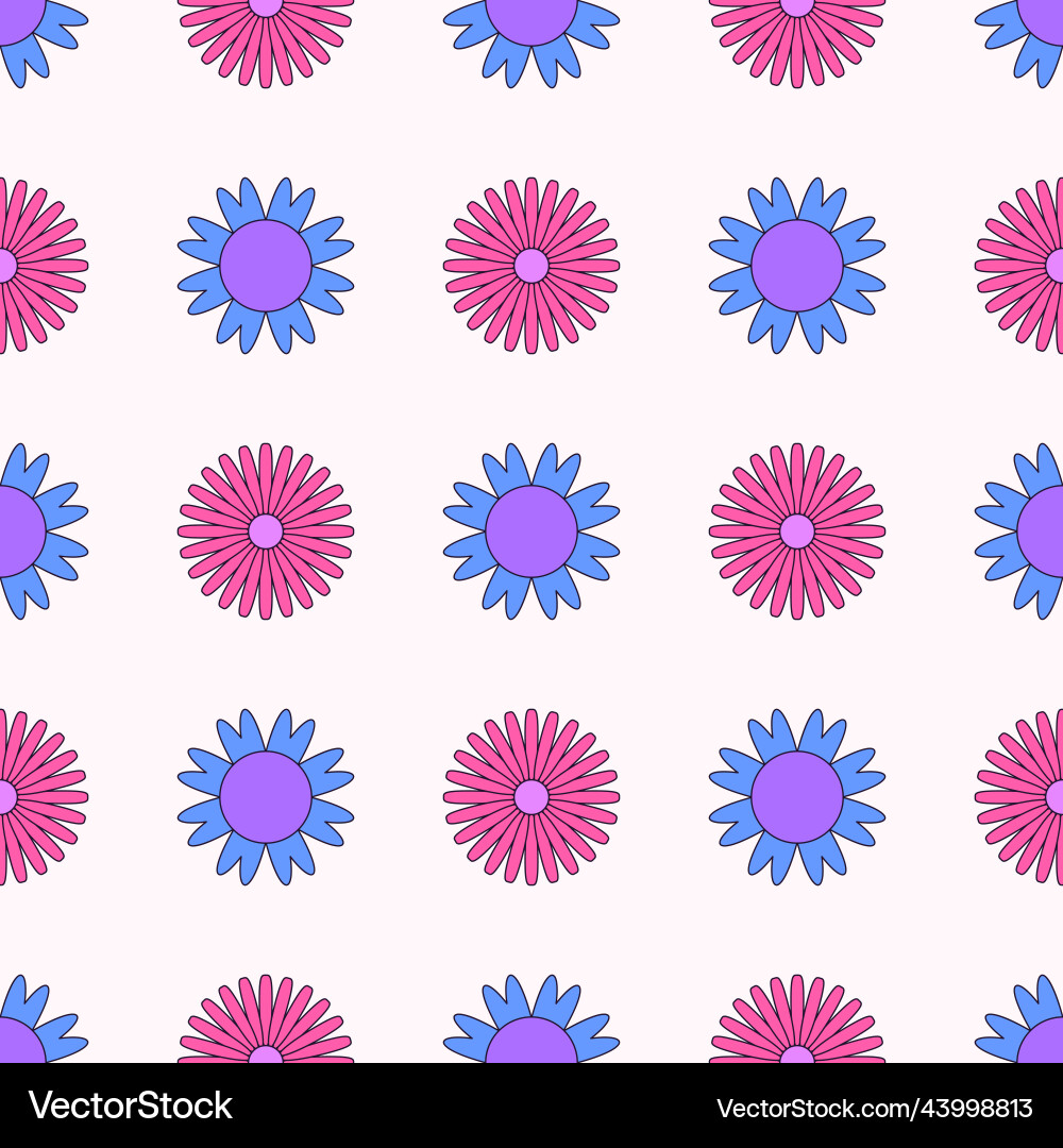 Seamless pattern with simple geometric graphic vector image