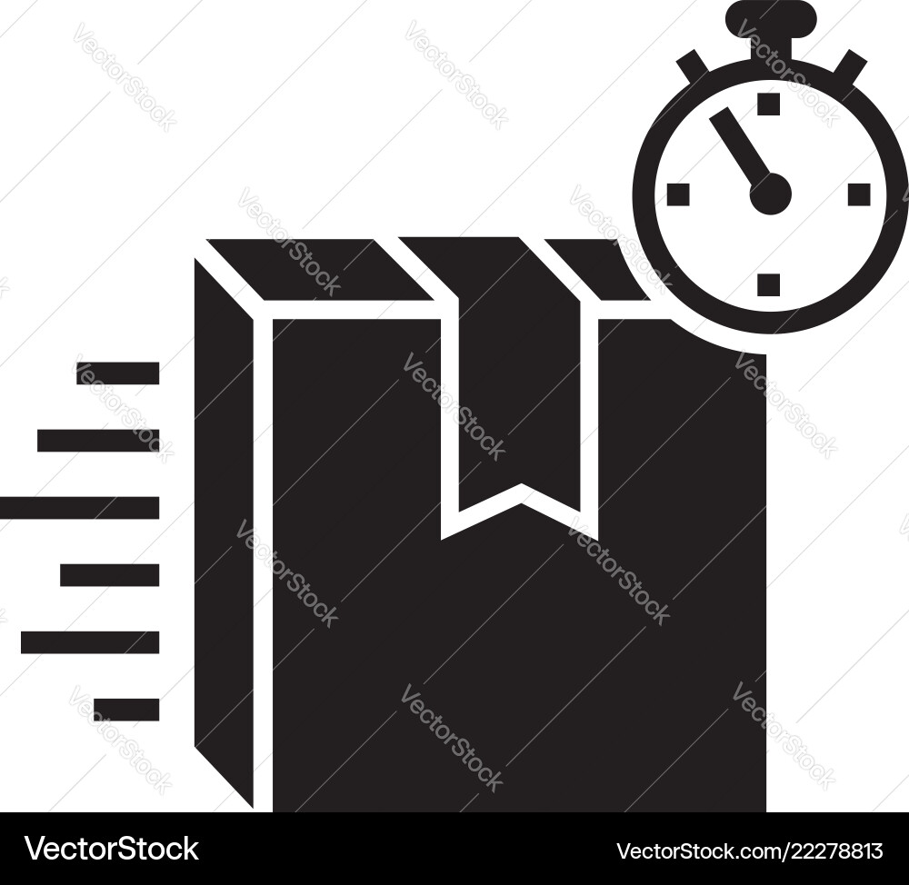 Speed delivery box icon simple style Vector Image