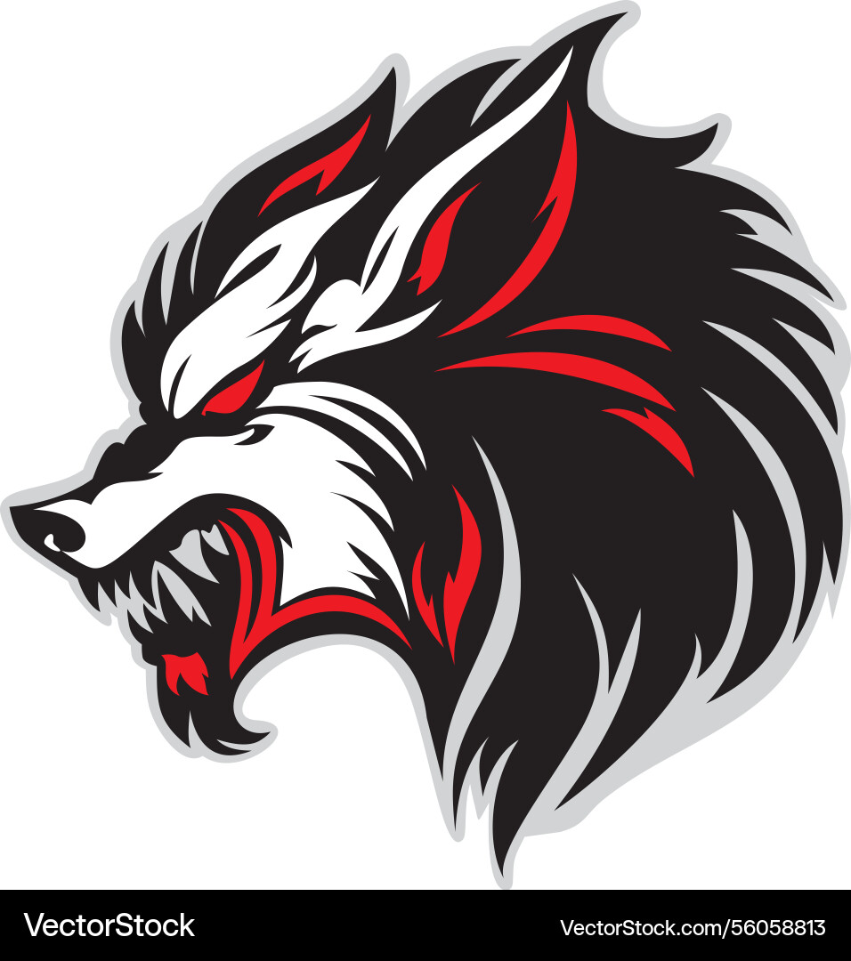 Werewolf mascot vector image