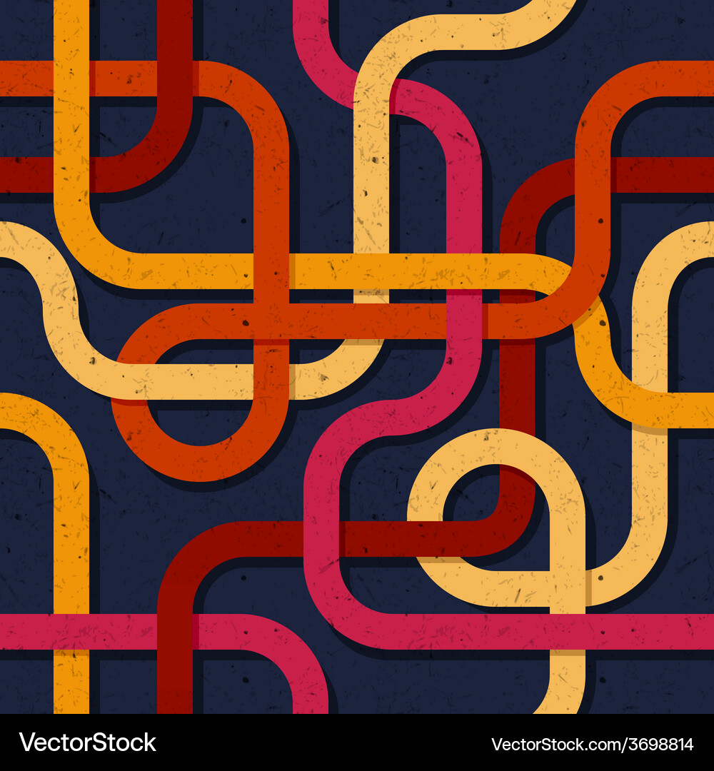 Abstract retro seamless pattern 003 Vector Image