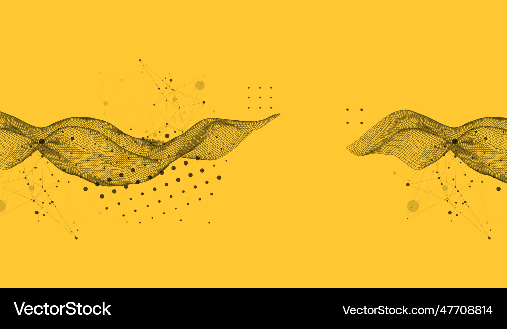Abstract wave is made in a frame style template Abstract wave is made in a frame style template vector image