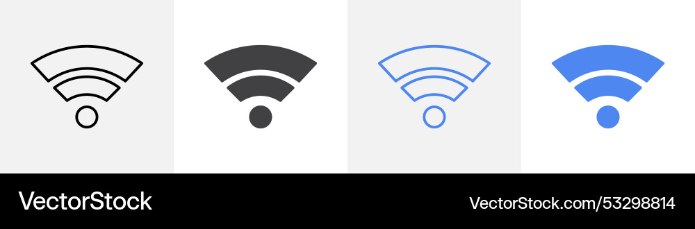 Niedrige Wi-Fi-Anschluss-Icon-Set-Nutzung für Web-ui oder App Niedrige Wi-Fi-Anschluss-Icon-Set-Nutzung für Web-ui oder App vektorbild
