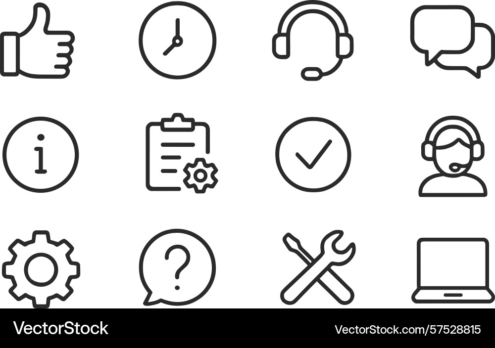 Collection of simple icons representing customer Collection of simple icons representing customer vector image