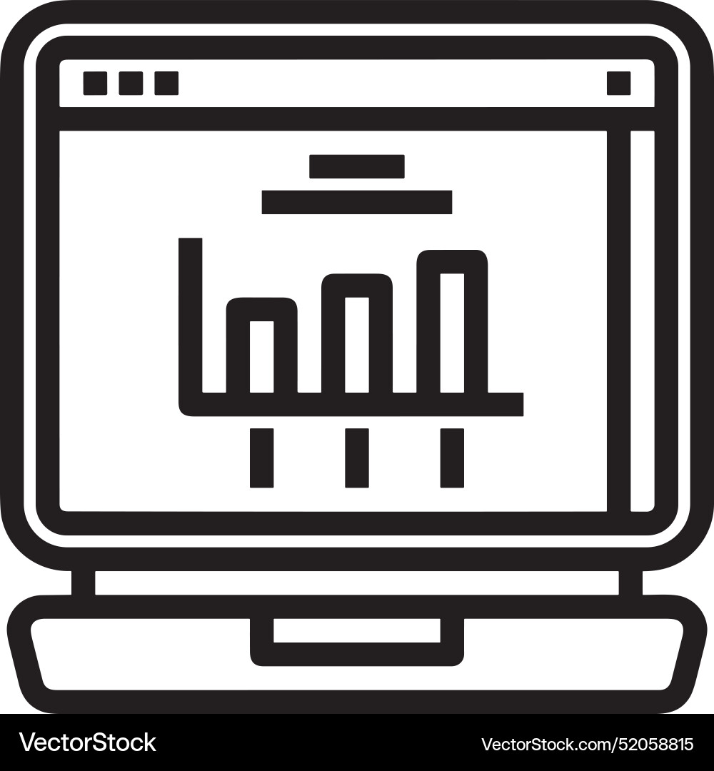 Upload outline icon symbol image Upload outline icon symbol image Vector Image
