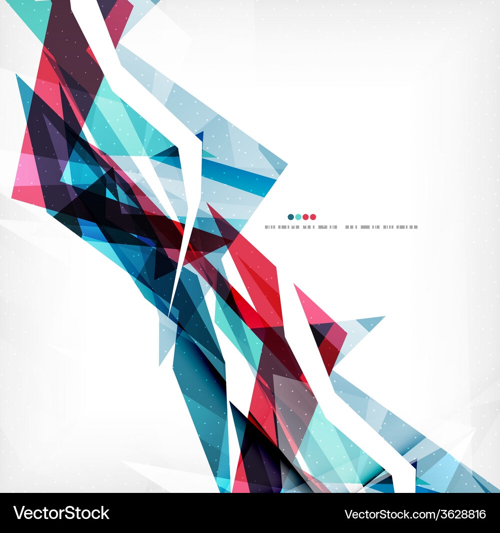 Angular geometric color shapes Vector Image