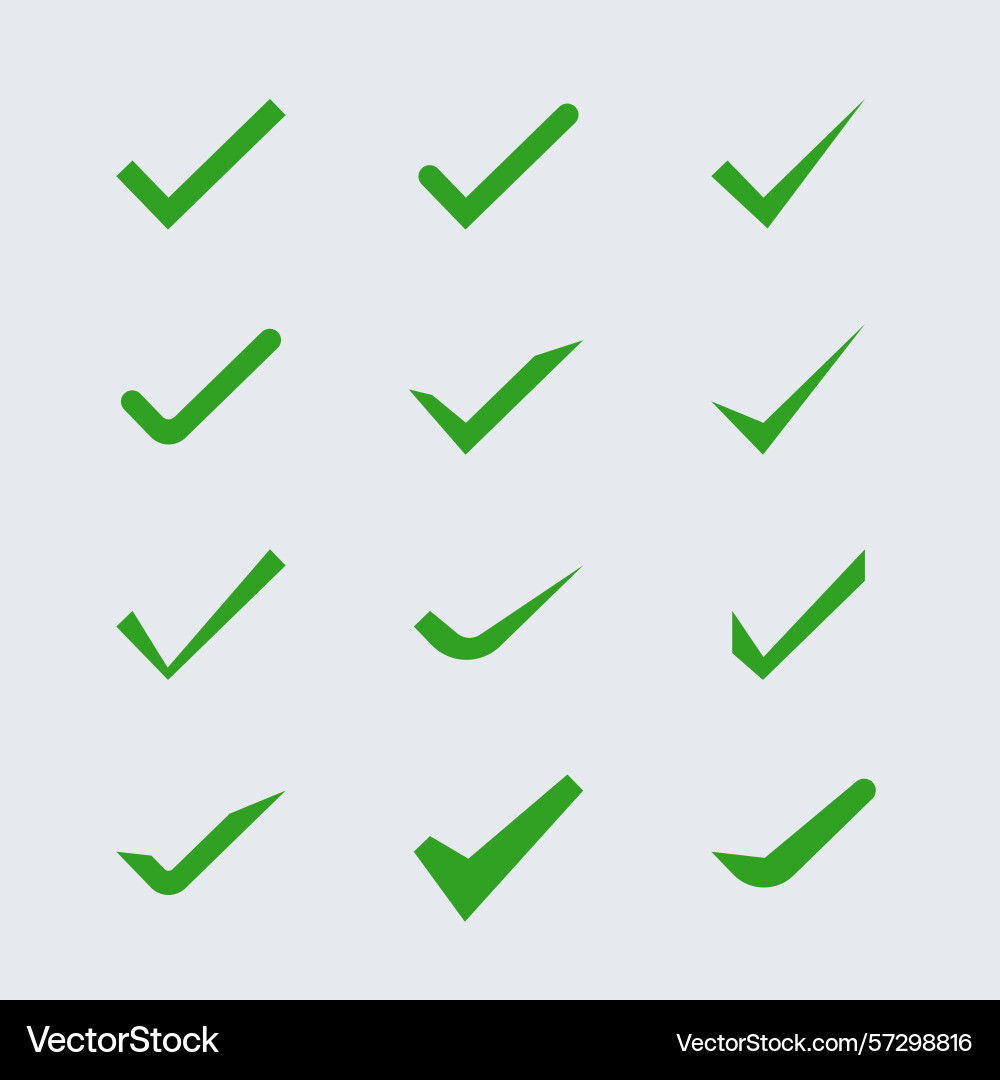 Check mark icon box with great buttons Check mark icon box with great buttons vector image