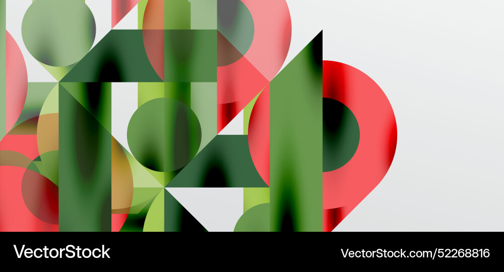 Circles and shadows colorful round elements Vector Image
