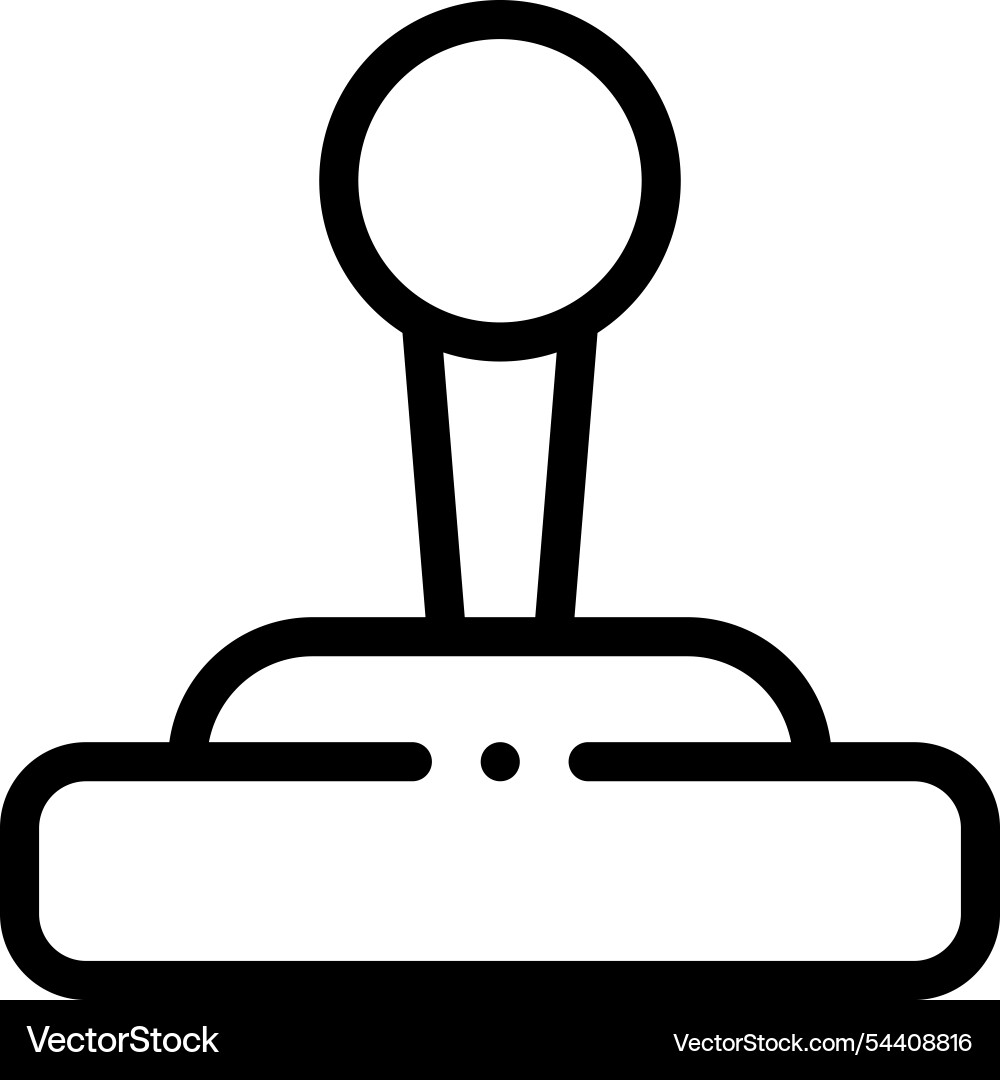 Joysticks icon thin linear style design isolated Vector Image