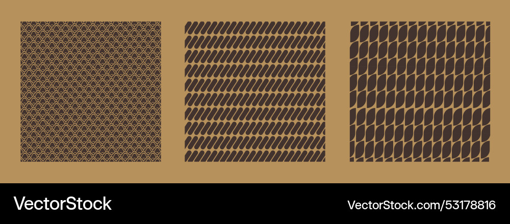 Set of geometric seamless pattern abstract Vector Image