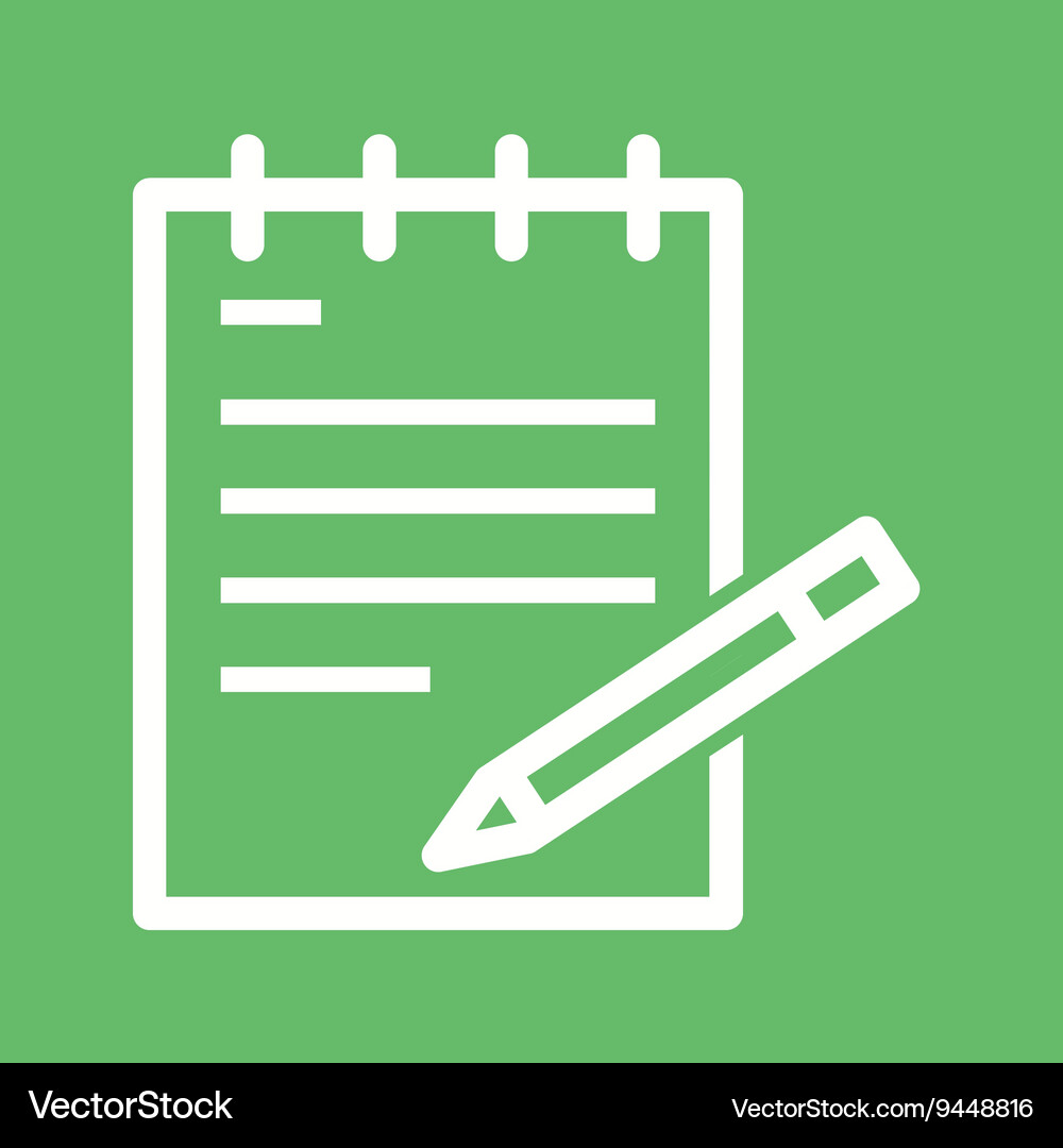 Write notes Vector Image