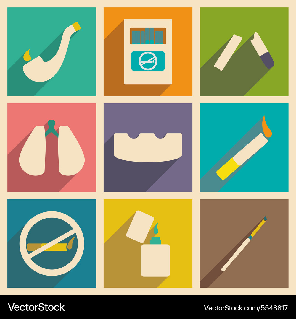 Flat with shadow concept and mobile application Vector Image
