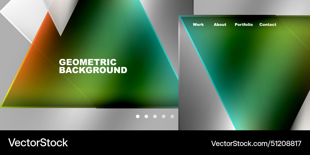 Geometric background with triangular patterns Geometric background with triangular patterns Vector Image