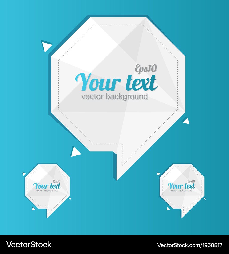 Paper Text Elements & Shapes vector image