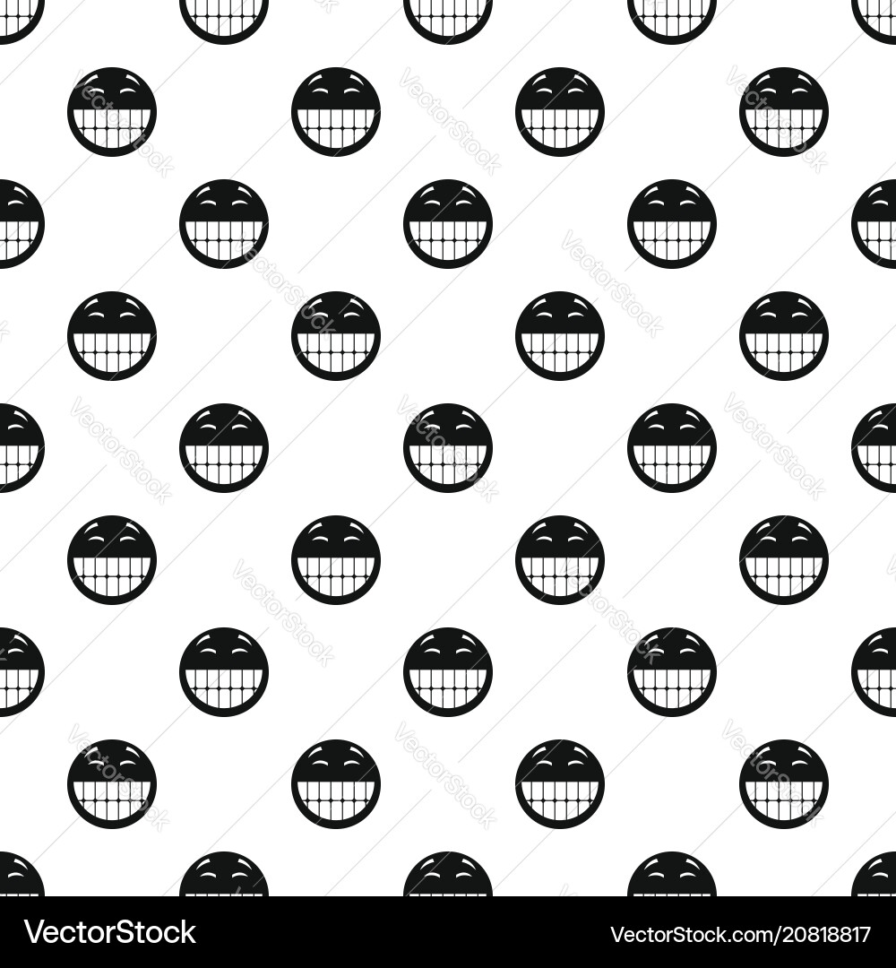 Smile pattern seamless Smile pattern seamless vector image