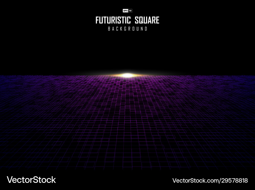 Abstract square pattern design perspective Abstract square pattern design perspective vector image
