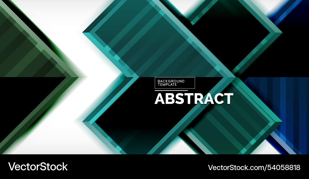 Arrow symbols created with 3d effects and line Vector Image