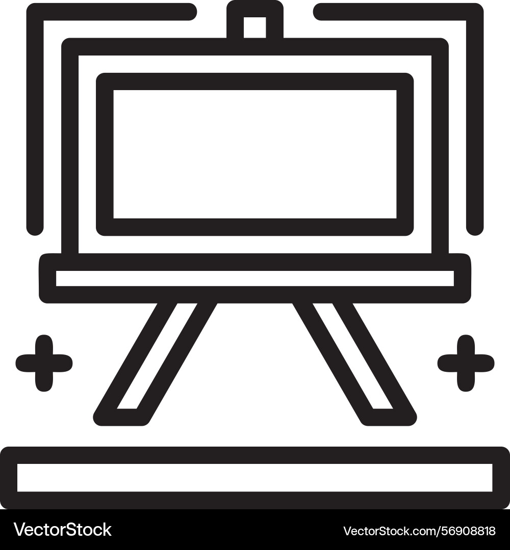 Artists canvas linear style icon design Vector Image