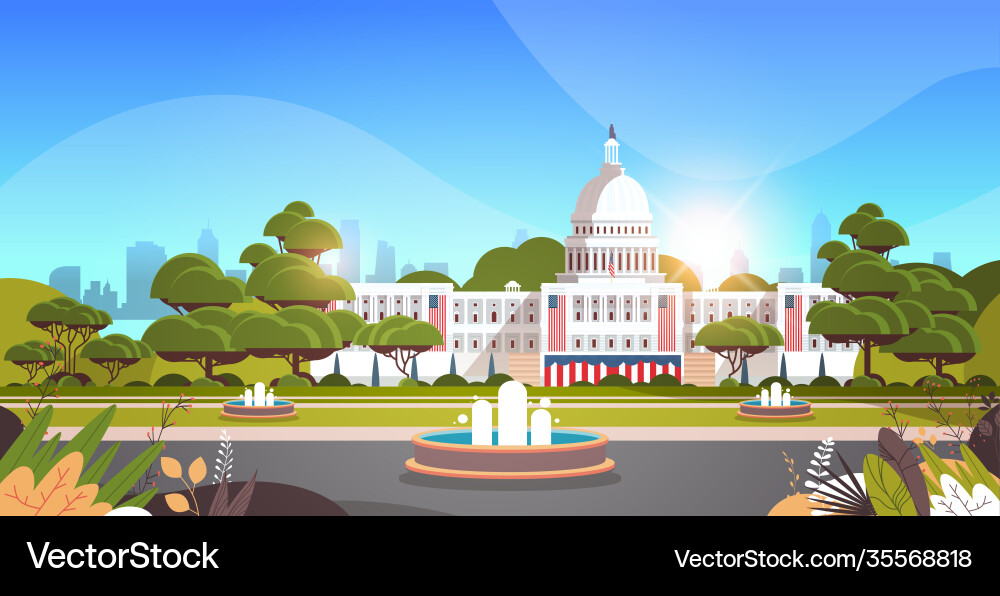 Capitol Gebäude Waschton dc usa Präsident Capitol Gebäude Waschton dc usa Präsident vektorbild