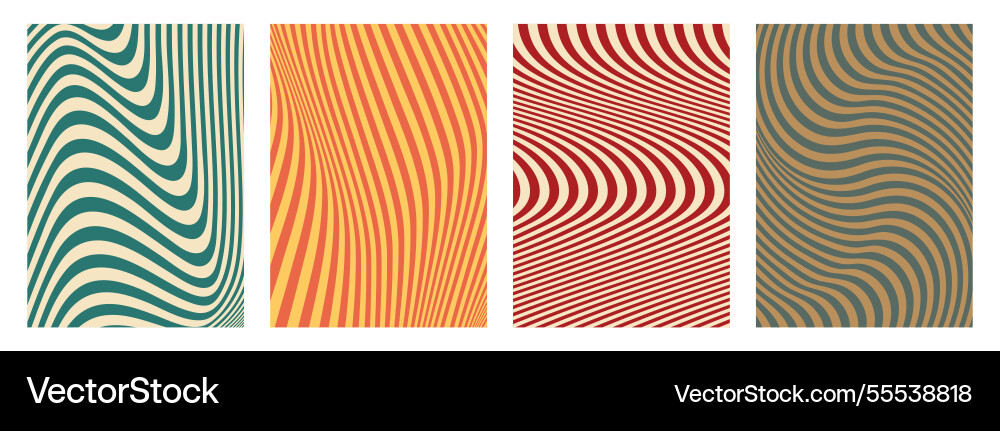 Creative twisted and distorted poster Vector Image