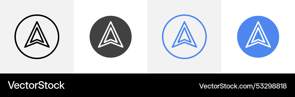 Karte Richtung Symbol gesetzt Verwendung für Web-ui oder App Karte Richtung Symbol gesetzt Verwendung für Web-ui oder App vektorbild