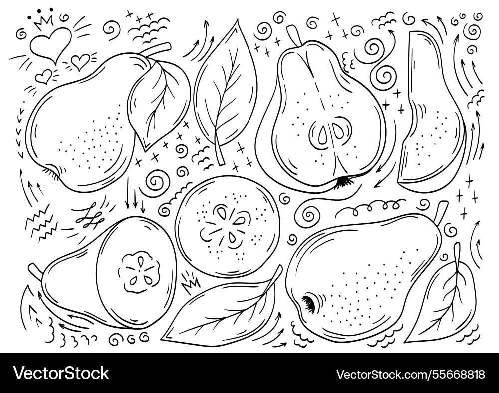 Set of color in hand draw style Set of color in hand draw style Vector Image