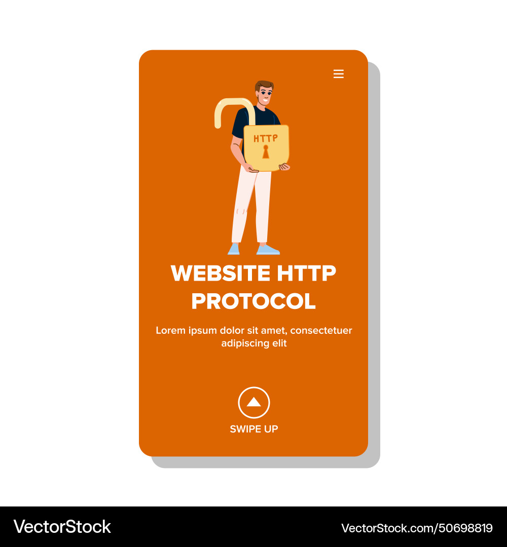 Certificate website http protocol Certificate website http protocol vector image