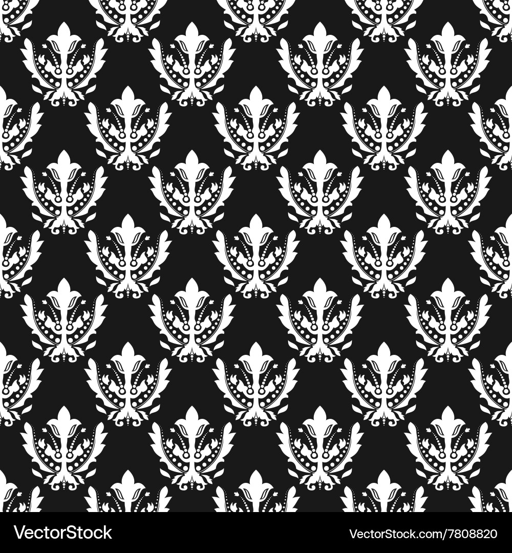 Damask Seamless Pattern vector image