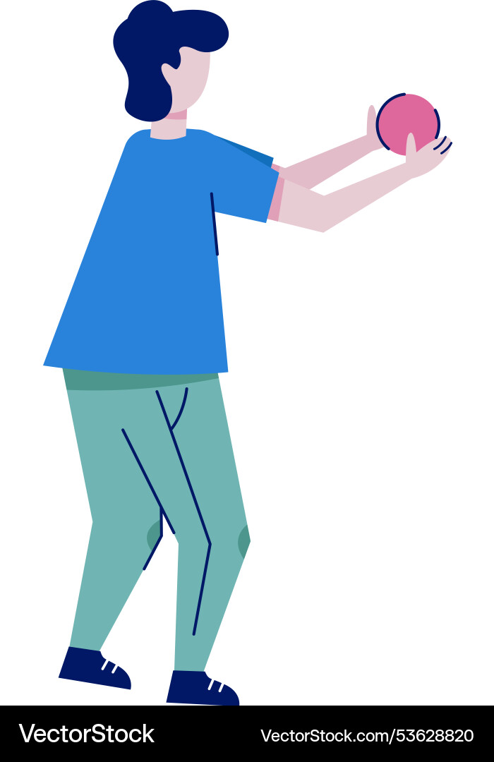 Man putting clock timer manage time Vector Image