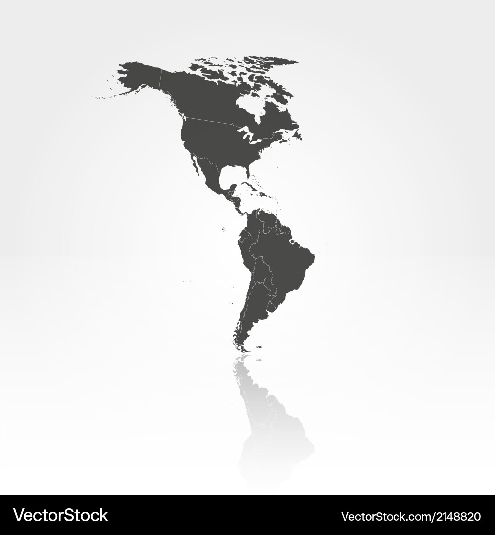 North and south america map background Royalty Free Vector