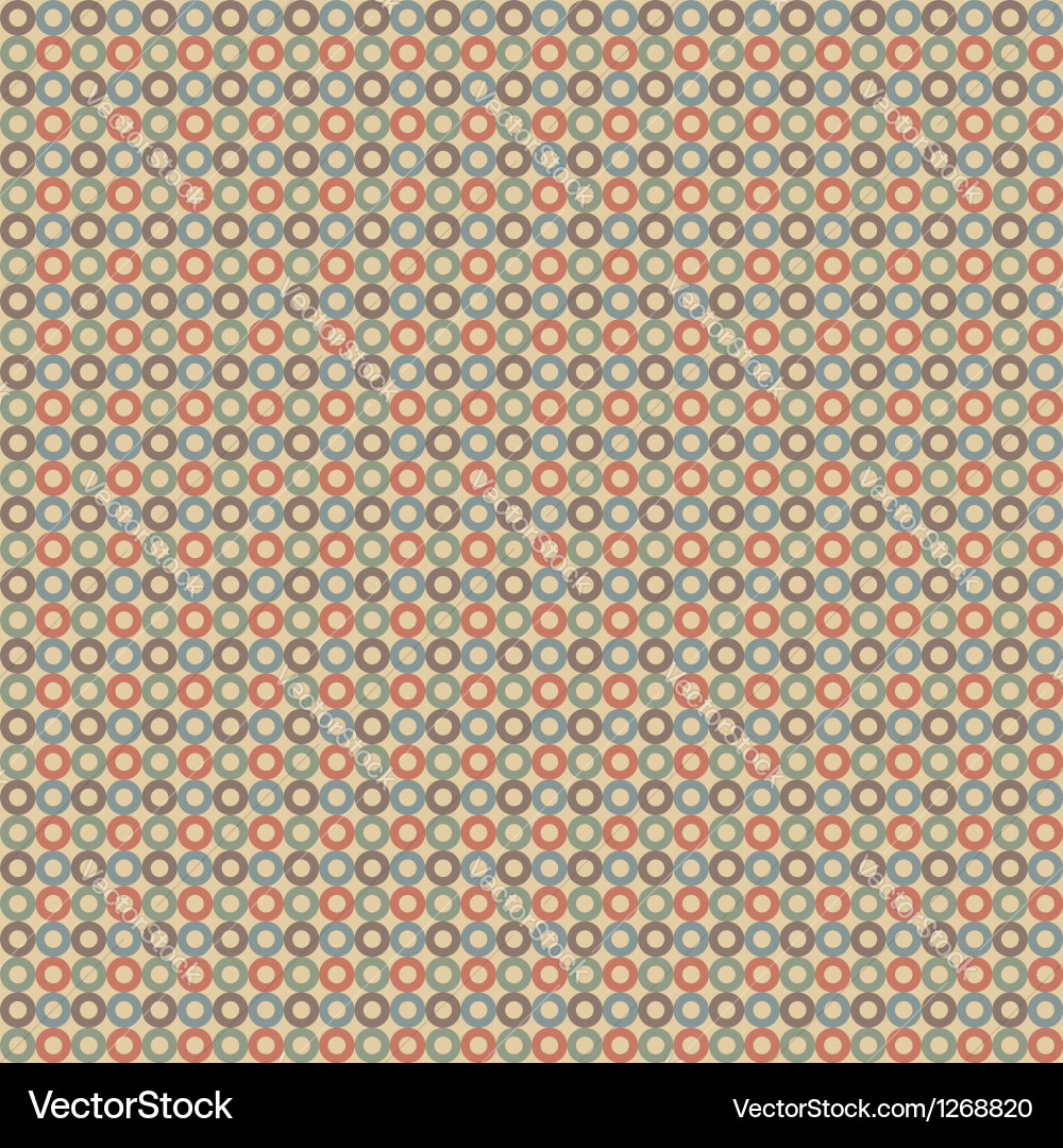 Retro Circle Pattern vector image