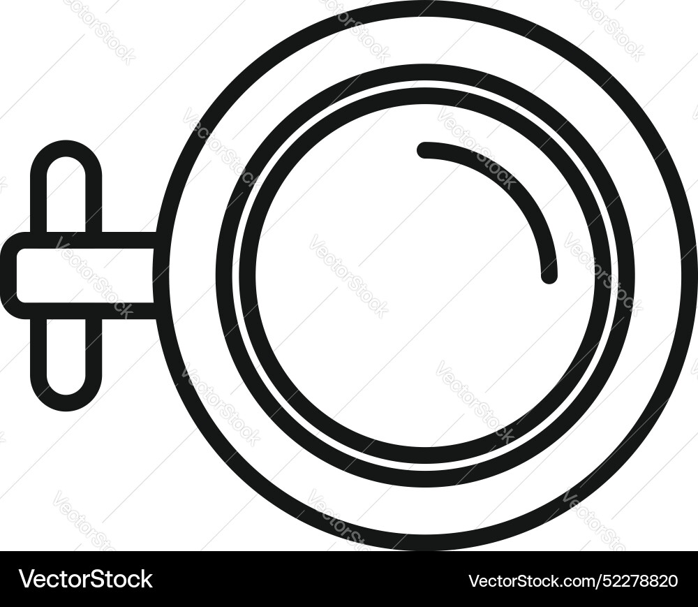 Round window shutter showing open position Round window shutter showing open position Vector Image