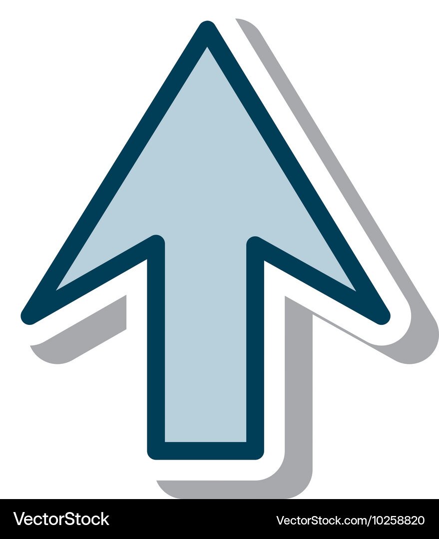Upload Arrow Icon - Single Element Vector Image